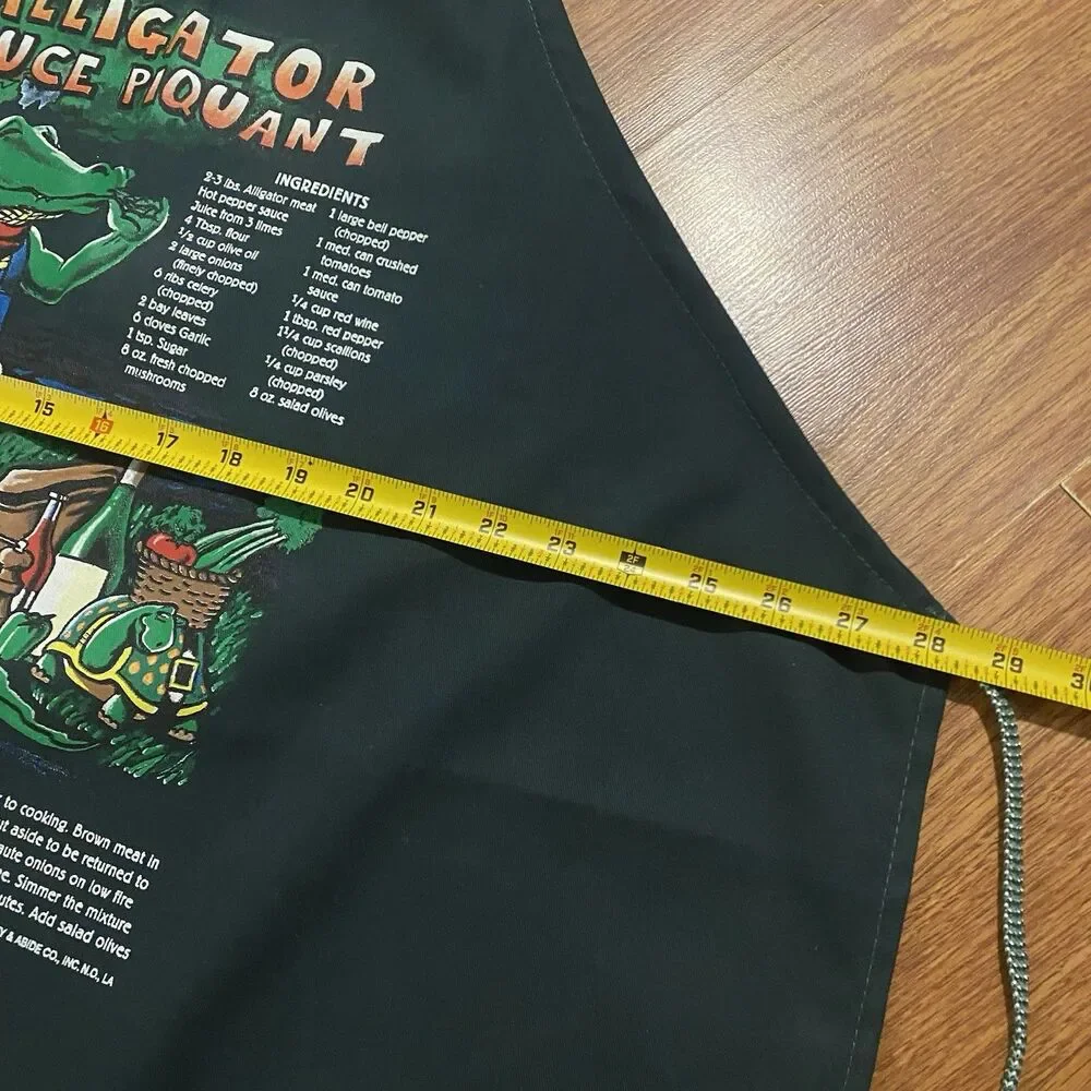 New Orleans Louisiana Apron Alligator Sauce Piquant Recipe Green Cajun Picante